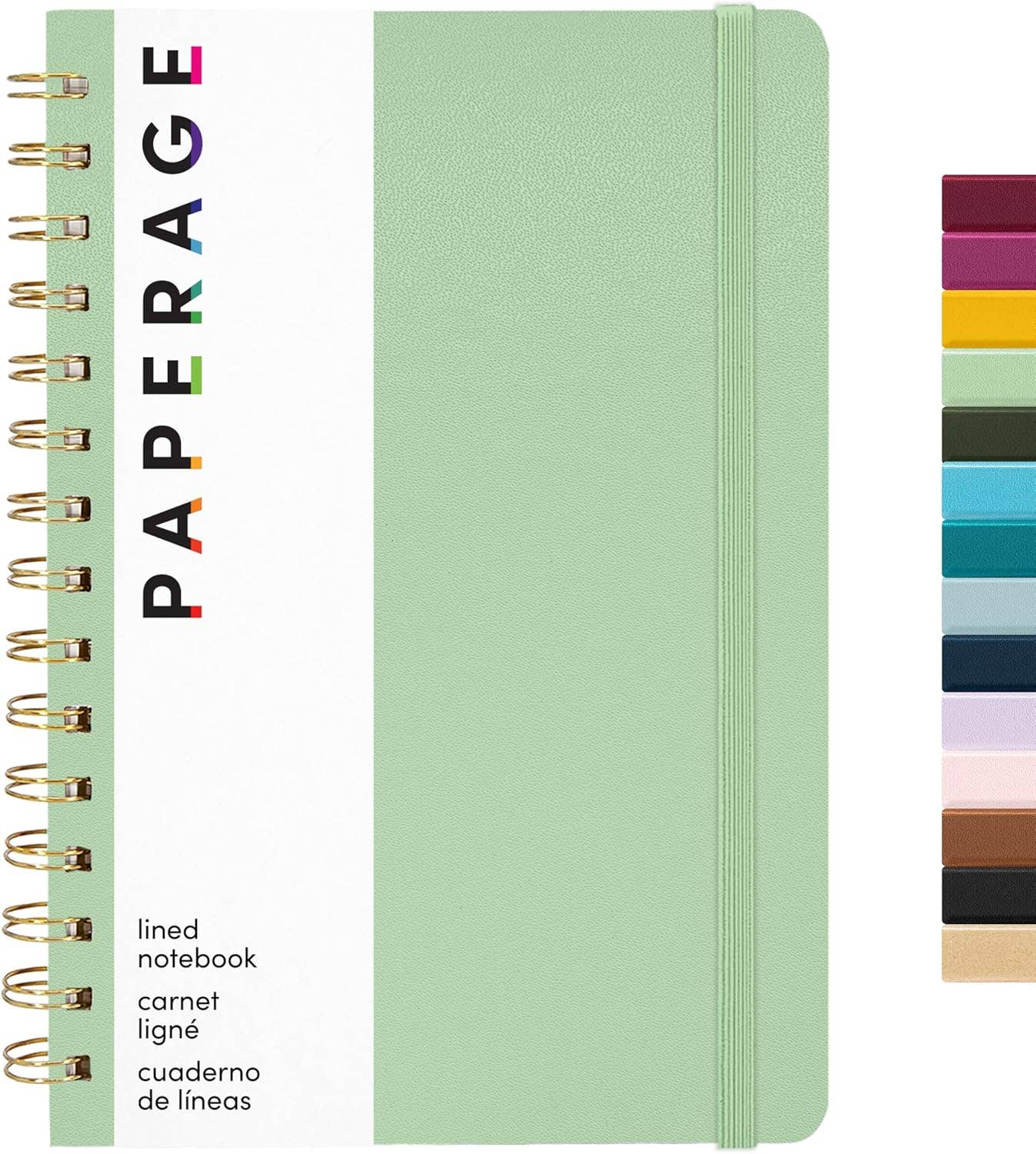 Paperage – wholesale Anteckningsbok – Spiralbunden inbunden anteckningsbok med linjerade sidor10