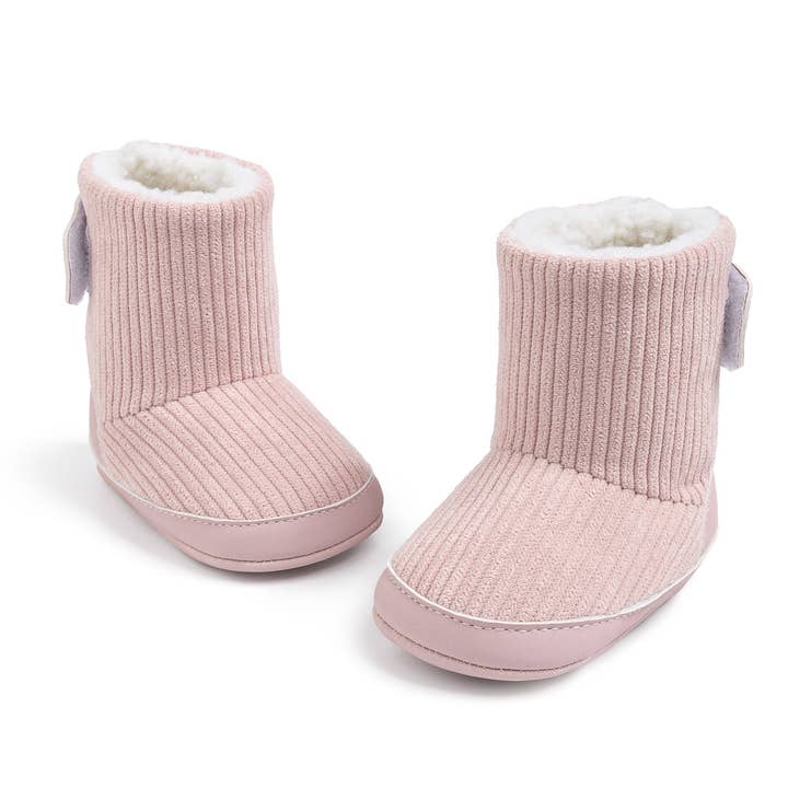 Kids Charm Online - Wholesale Booties - Baby - Inner sherpa ribbed baby boots. CG54065