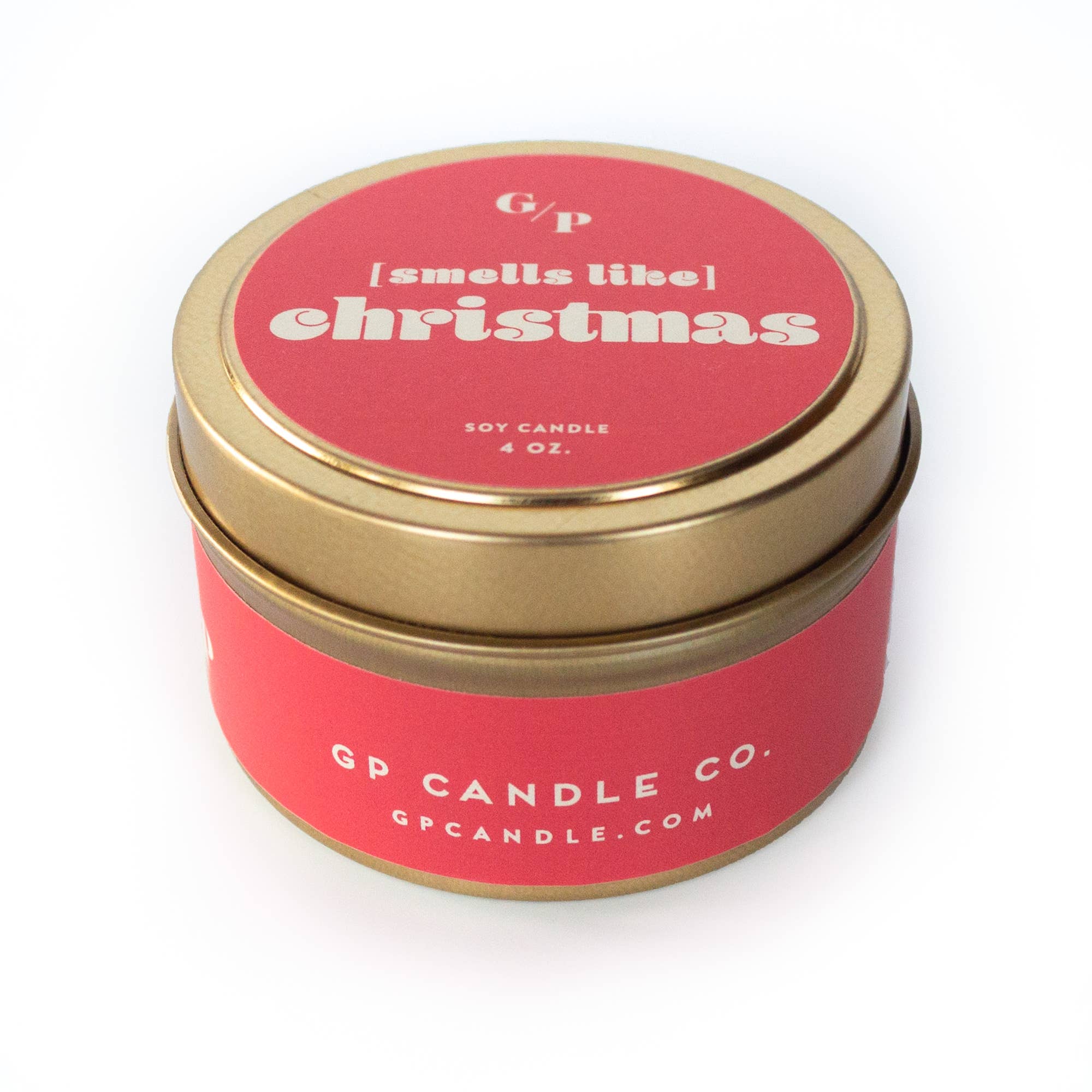 GP Candle Co. - Wholesale Travel Candles - [Smells Like] Christmas Just Because 4 oz. Candle Tin1