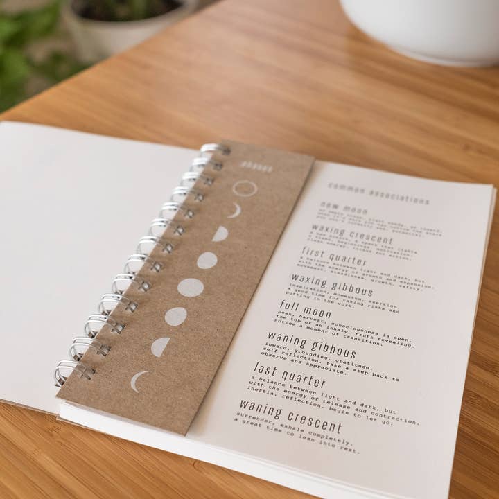 Worthwhile Paper - Wholesale Journal/Diary - MOON STUDY Reflection Journal - Natural1