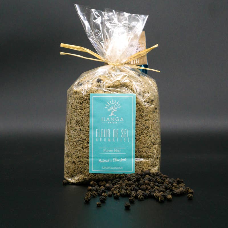 Ilanga Nature - Wholesale Salt & Pepper Mix - Fleur de Sel Black Pepper 500g1