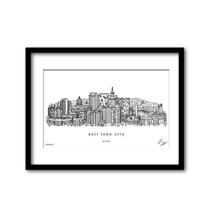 Salt Lake City Utah minimalistisk vægindretning for engroshandel hos Townsville Art