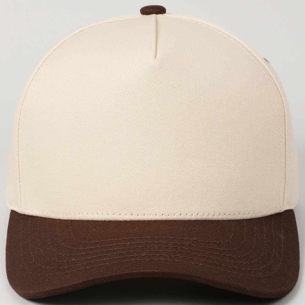 Fashion City - Wholesale Baseball Cap - Unisex - Plain Two-Tone Canvas Cotton Trucker Hat85