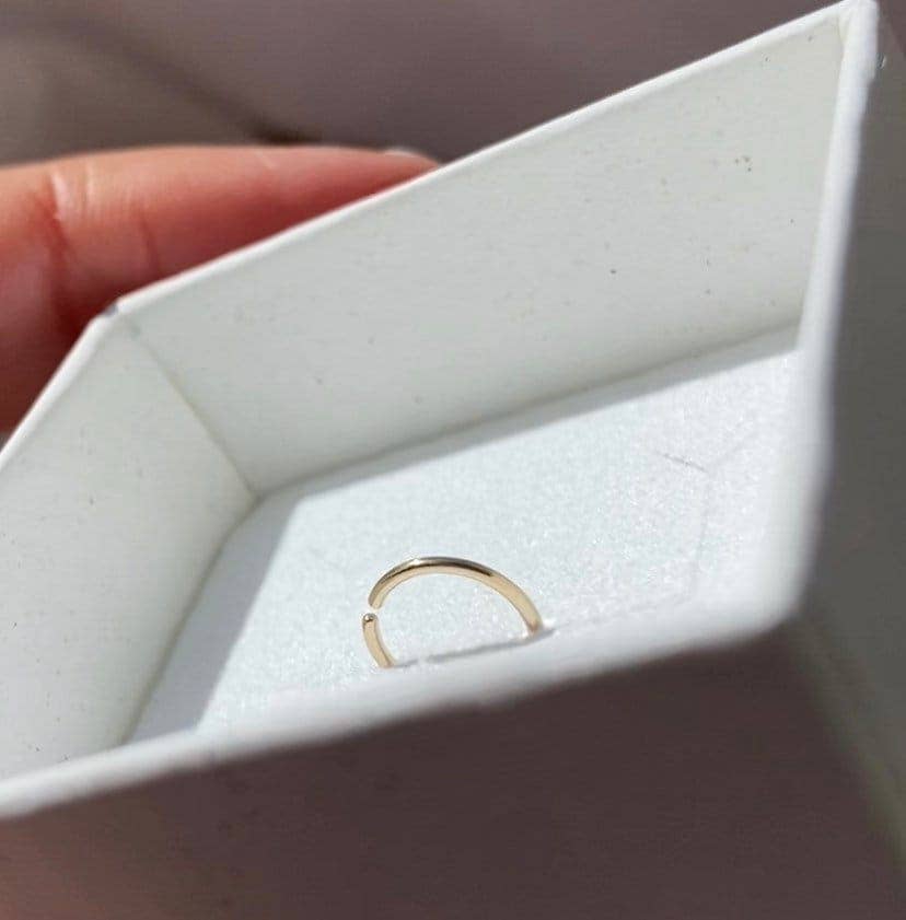 AVA Handmade Jewelry – Großhandel Hoops – Endlose winzige Reifen; Nasenring; Nasenring; Nasenpiercing Ring; Goldener Nasenring; silberner Nasenring; winziger Nasenring; 6 mm; 7 mm; 8 mm; 9 mm; 10 mm2