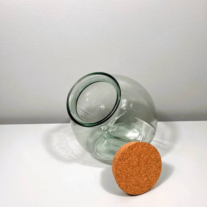 Jarapa - Wholesale Terrarium - 26cm Angle Terrarium with Cork Lid (1/case)2