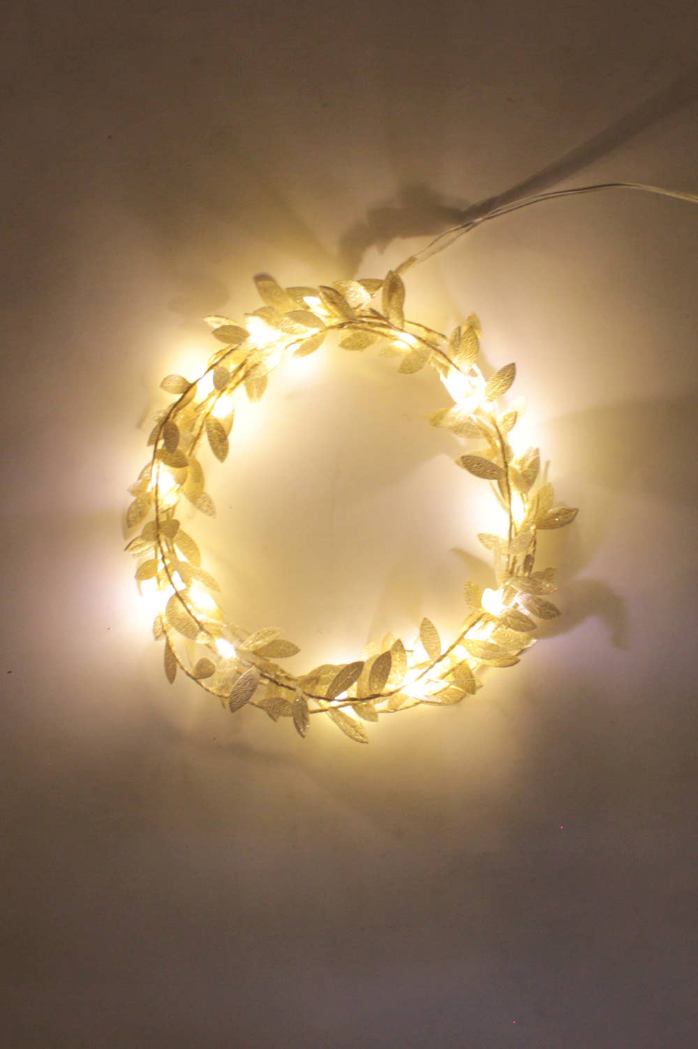 20 LED Gold Leaf Fairy Lights Battery Operated - warm white for wholesale on Faire5