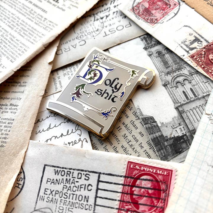 The Creeping Moon - Vente Épinglettes/boutons - Épinglette Holy Shirt en émail2