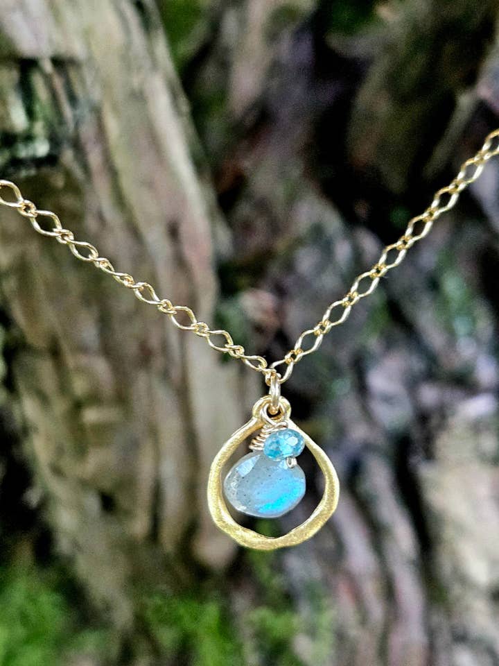 GF) Labradorite Necklace NWH9025GBK for wholesale by KRISTIN FORD Jewelry With Meaning