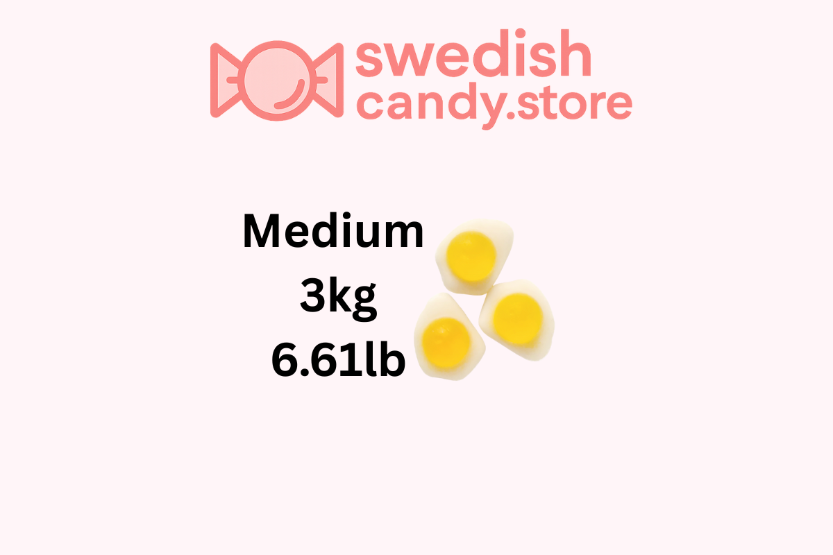 Swedish Candy.Store - Swedish Candy – Gomas por atacado – Mini Ovos Estrelados Gomas 1kg/2.20lbs1