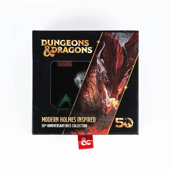 FanRoll by Metallic Dice Games - Wholesale Dice - D&D 50th Anniversary Modern Holmes Inspired Set4