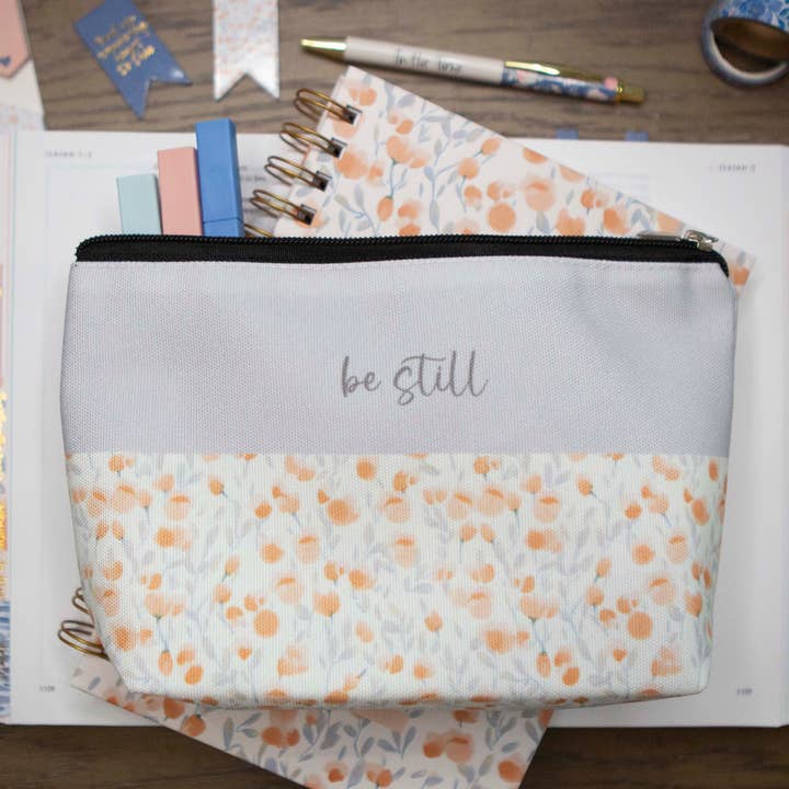 Chosen & Cherished - Wholesale Pencil Case/Pouch - Be Still Bible Pencil Case | Bible Pencil Bag