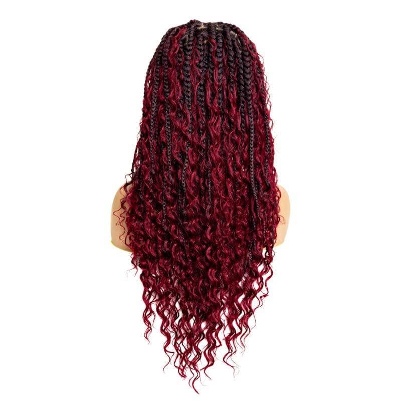 U-Got Beauty Hair & Supply Store - Wholesale Wig/Hair Piece - 22 Inch Boho Box Braid Knotless Goddess Locs Wig with Curly 1