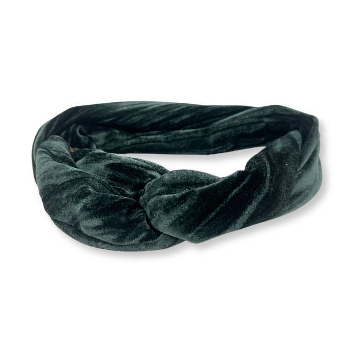 Mini-bandeau « Velvet Green » pour la vente par Hairjewelz by Elle