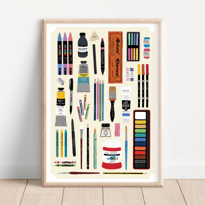 Kunstnerstudietryk for engroshandel hos Bea Baranowska Illustration