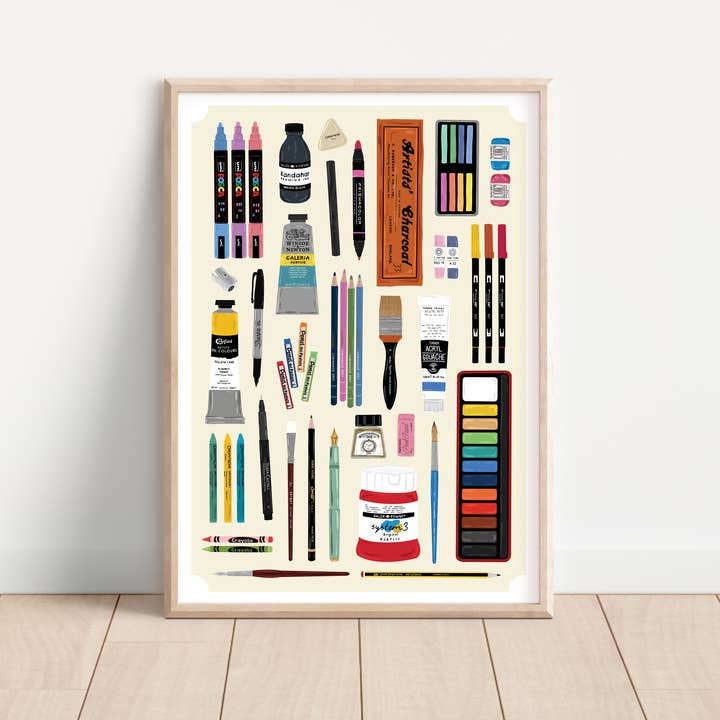 La stampa dello studio degli artisti per la vendita all'ingrosso da parte di Bea Baranowska Illustration