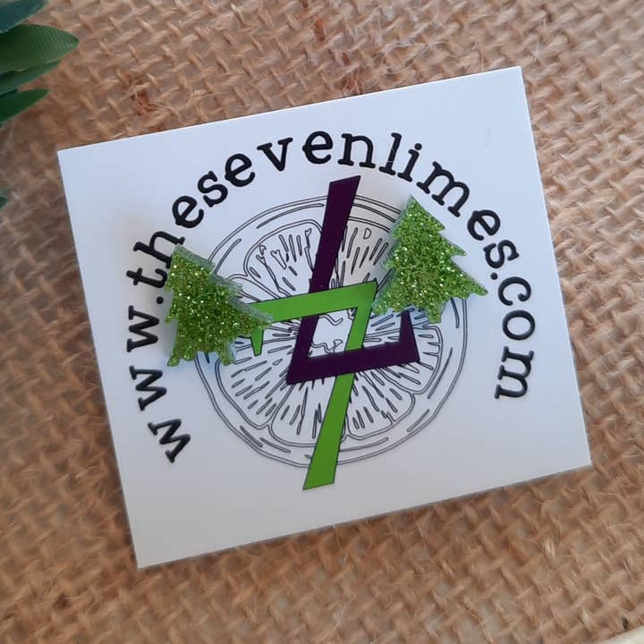 Brincos pendentes e brincos brilhantes para árvore de Natal por atacado de 7Limes