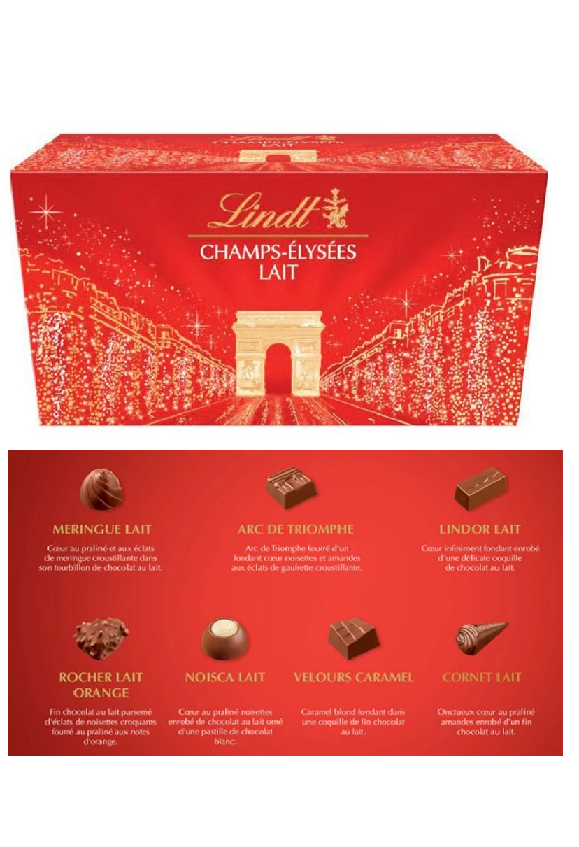 LS GROUP - Vendita all'ingrosso Confezioni di cioccolatini - Ballotin Champs-Élysées Cioccolatini al Latte - 217g0