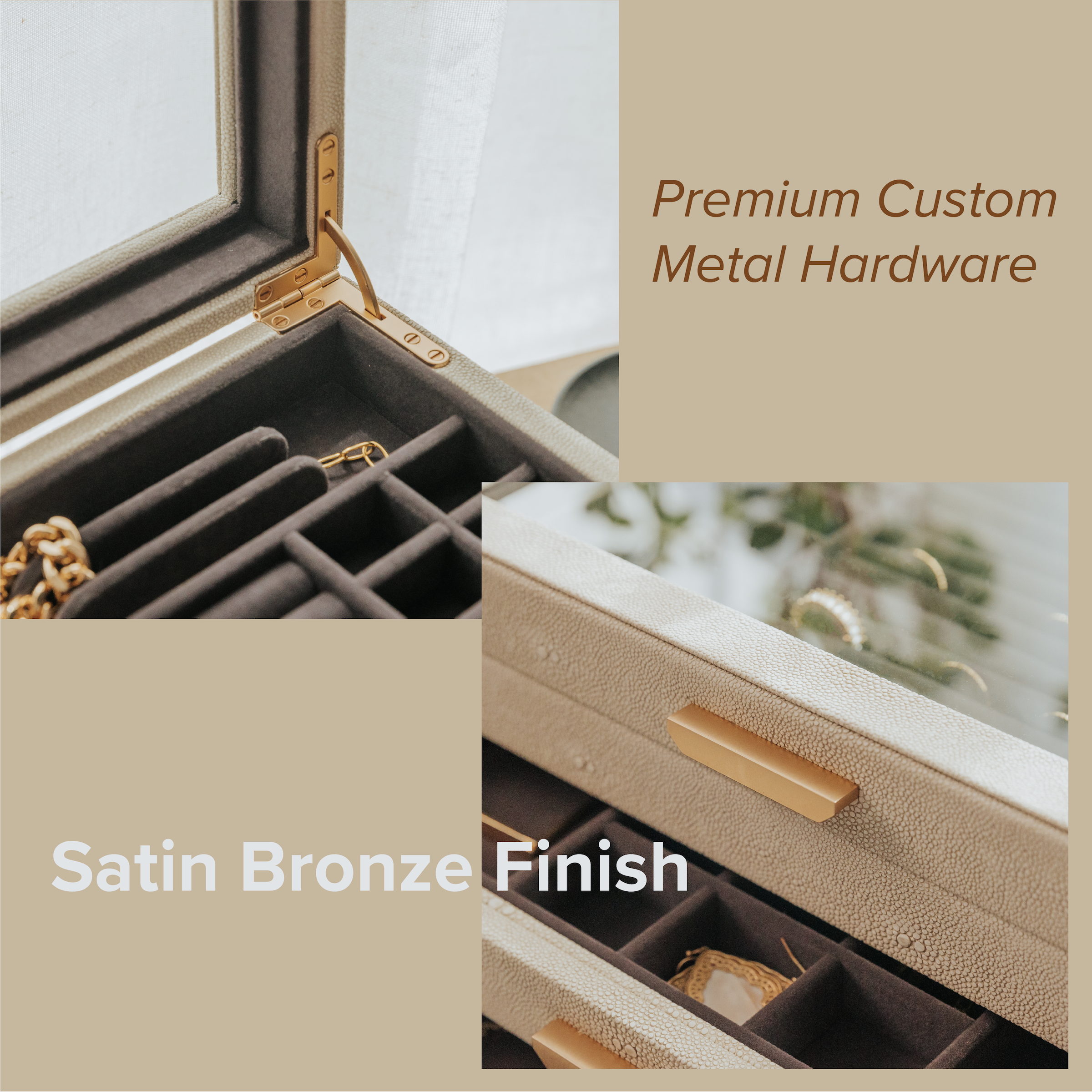 Case Elegance - Wholesale Jewelry Box/Organizer - Sasha Large Jewelry Box5