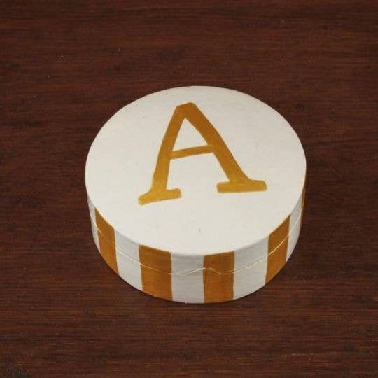 Caixa listrada ouro - A por atacado de Love Explorers