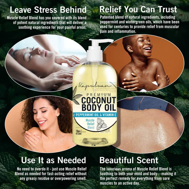 Kapuluan Coconut - Wholesale Bath/Body Oil - Kapuluan Massage Body Oil (Muscle Relief Blend)3