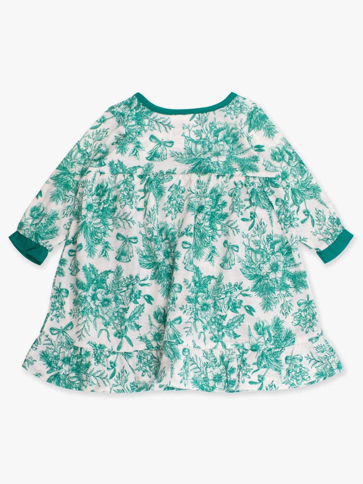 SoftSnooze™ Girls Green Jingle Toile the Way Long Sleeve Ruffle Pocket Pajama Night Gown
for wholesale on Faire2