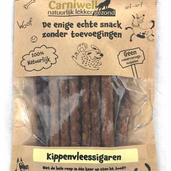 Carniwell; SW Pet Products - Wholesale Pet Treats - Dog - Carniwell Chicken Cigars 100g0