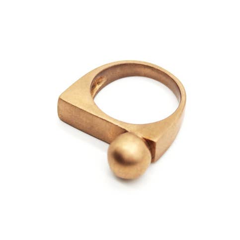 NOKIKE - Wholesale Cocktail/Statement Ring - Block geometric ring2