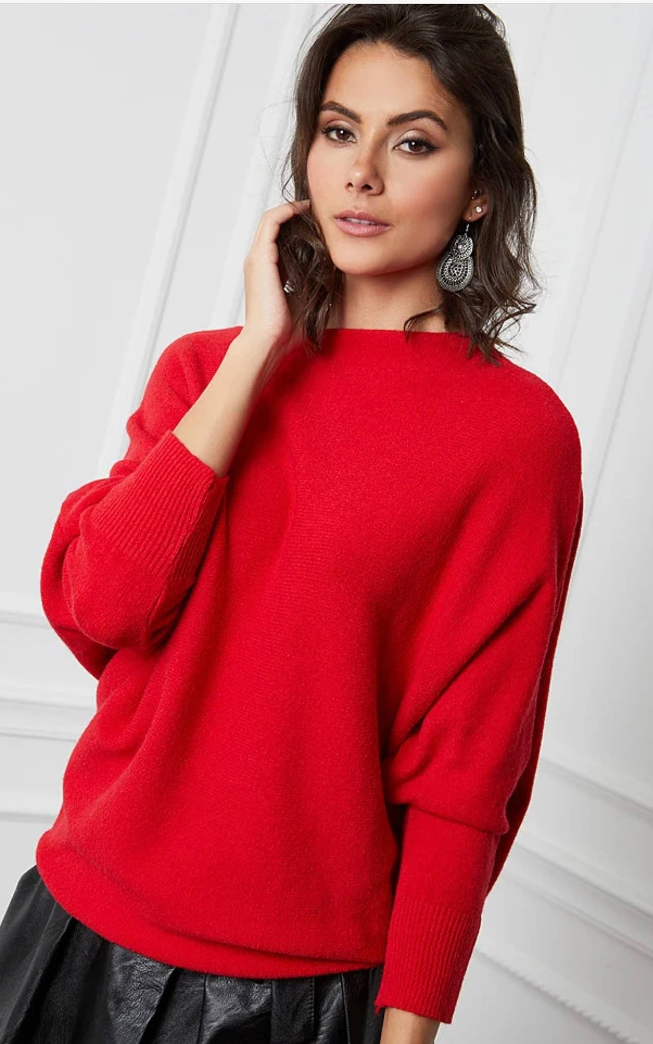 LÉA & LUC - Vendita all'ingrosso Maglione tricot - Donna - Maglione con maniche a pipistrello REF. 009912