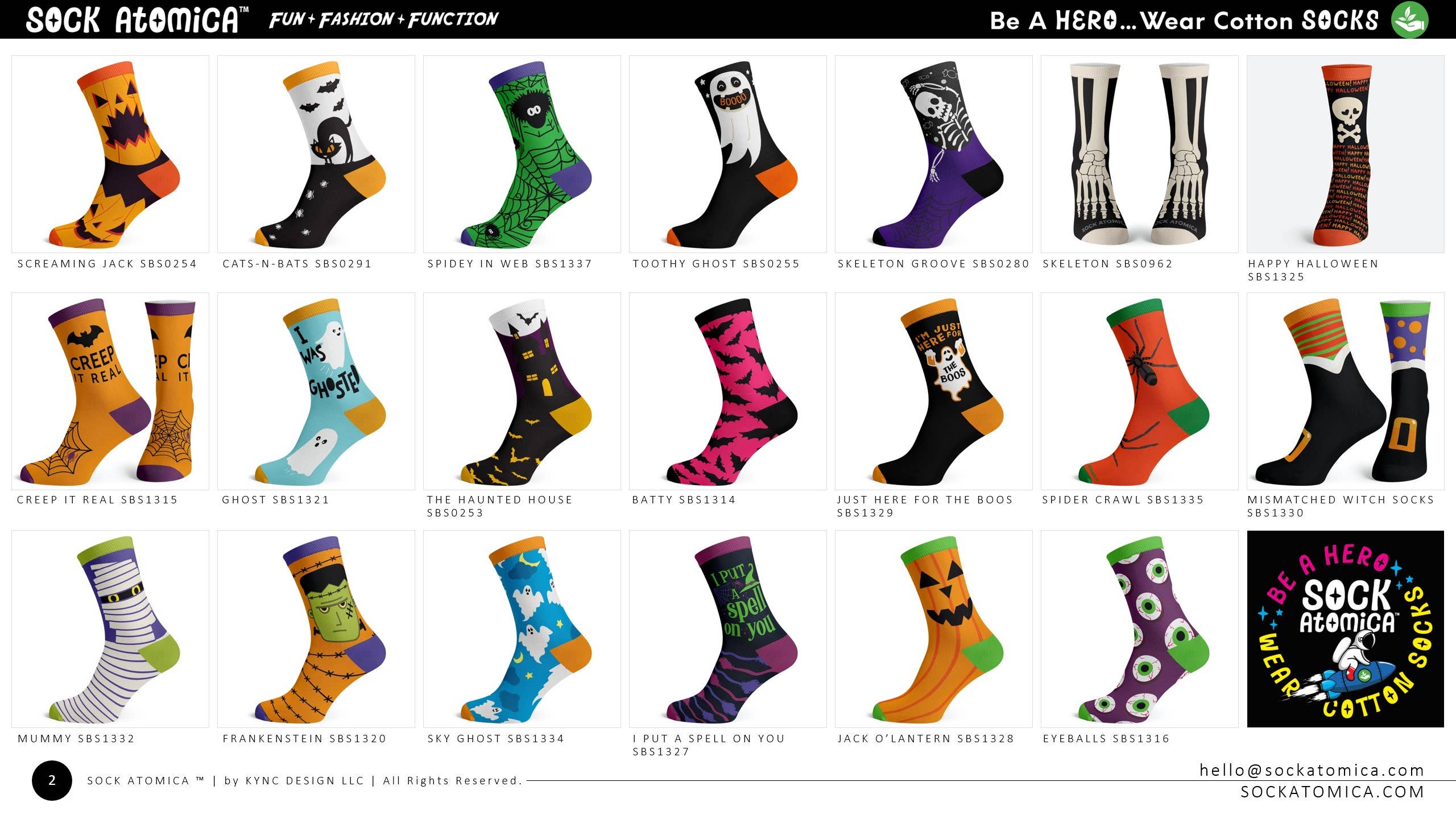 KYNC Custom - Wholesale Socks - Unisex - 160 Pairs Cotton Socks | Halloween2