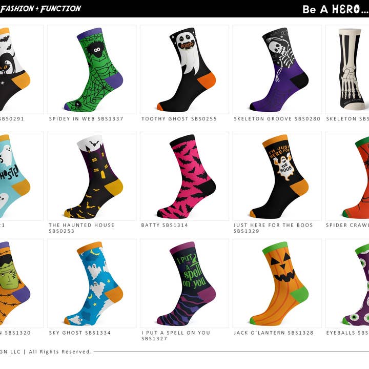 KYNC Custom - Wholesale Socks - Unisex - 160 Pairs Cotton Socks | Halloween2