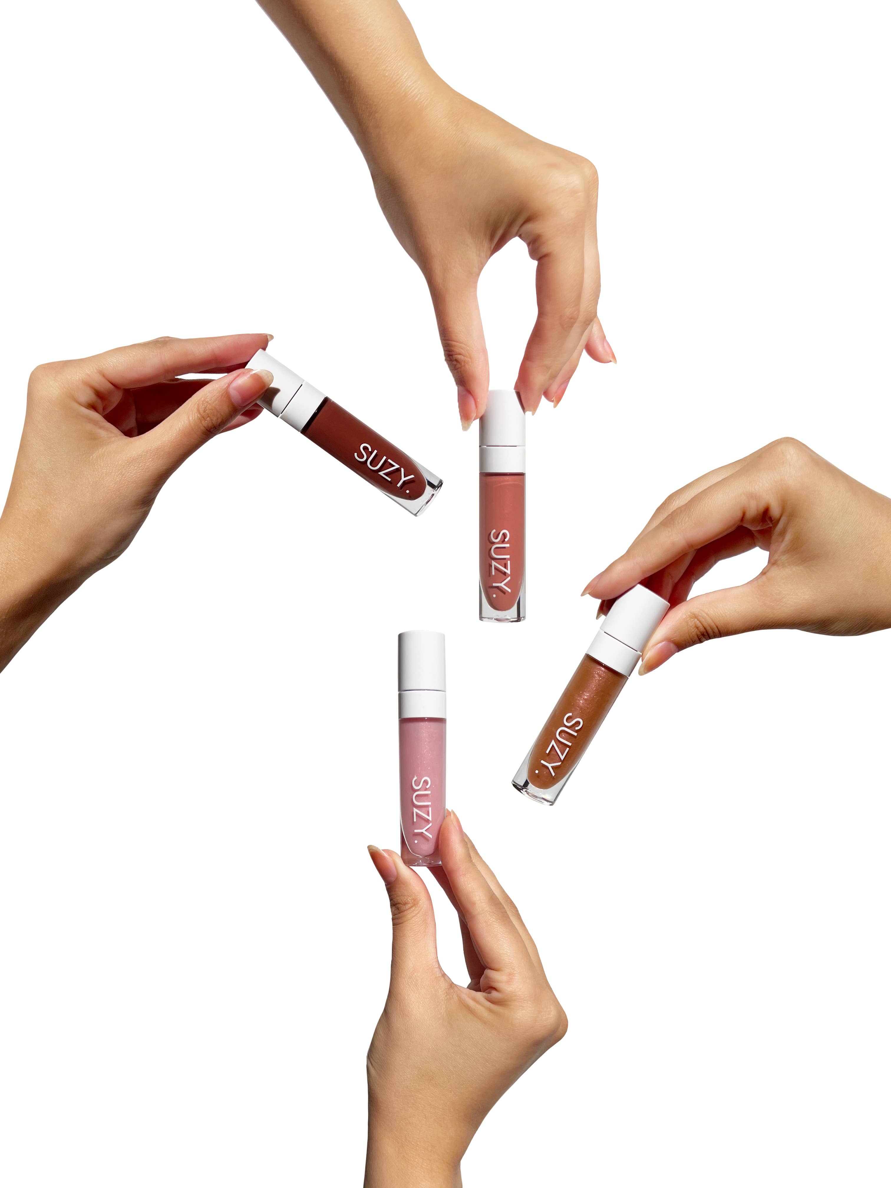 SUZY. Lipsticks – wholesale Läppglans – SUZY. Gloss BUNT med GRATIS ställ & testare