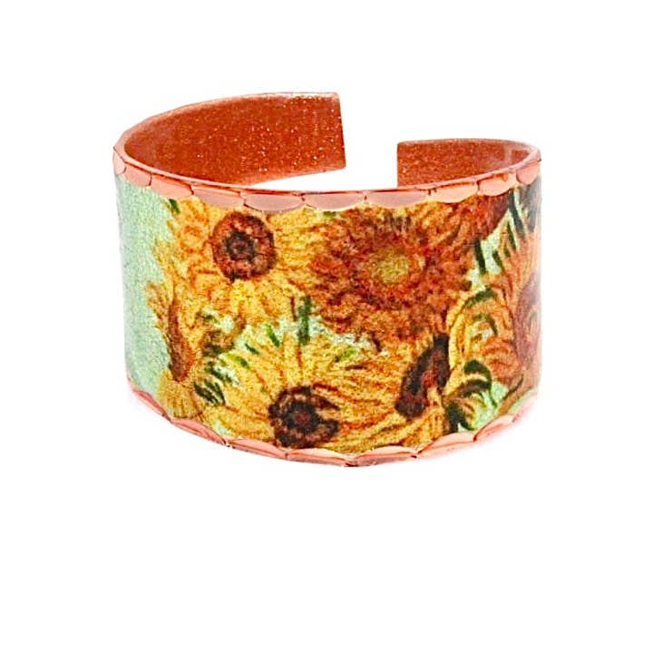 RC VG 01 Van Gogh Solsikker Ring for engroshandel hos COPPER ARTS INC.
