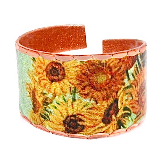 RC VG 01 Van Gogh Sunflowers Ring for wholesale by COPPER ARTS INC.