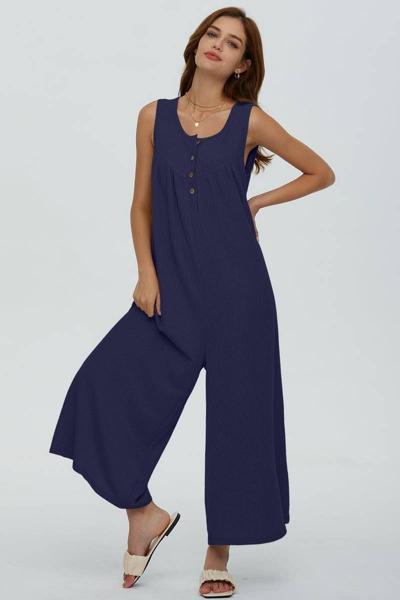 NINEXIS - Wholesale Jumpsuit - Women's - CWSJS0720_SOLID COLOR CASUAL LOOSE POCKET JUMPSUIT9