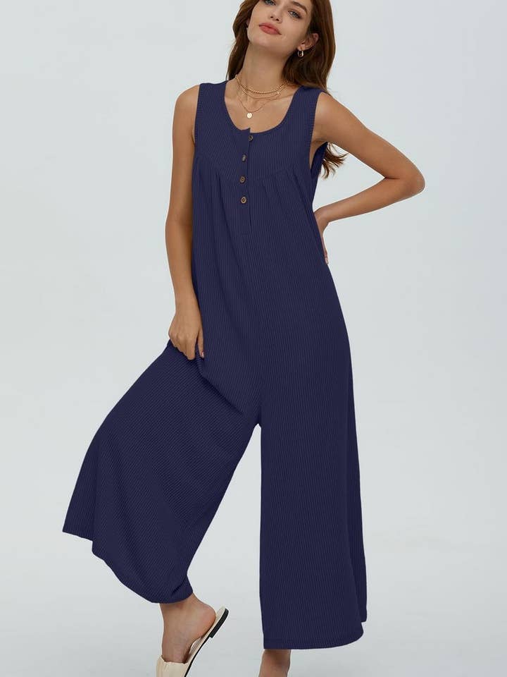 NINEXIS - Wholesale Jumpsuit - Women's - CWSJS0720_SOLID COLOR CASUAL LOOSE POCKET JUMPSUIT9