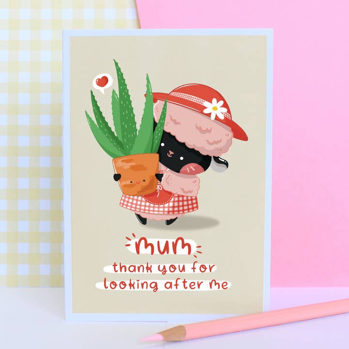 Plant Lover Mother's Day Card, Plant Mum card for wholesale by Planet612