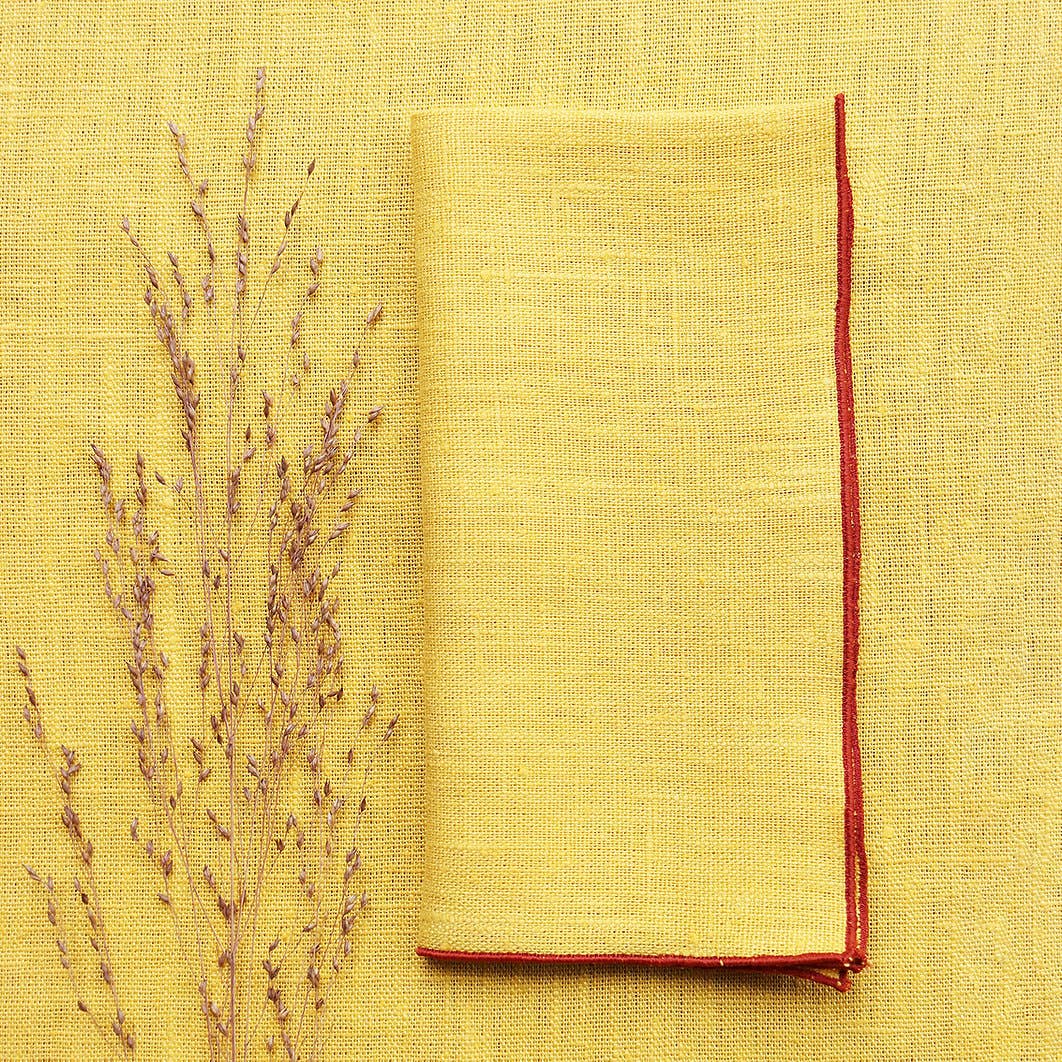 Giardino Segreto - Wholesale Dinner & Cloth Napkin - 100% linen napkin CORDONCINO5