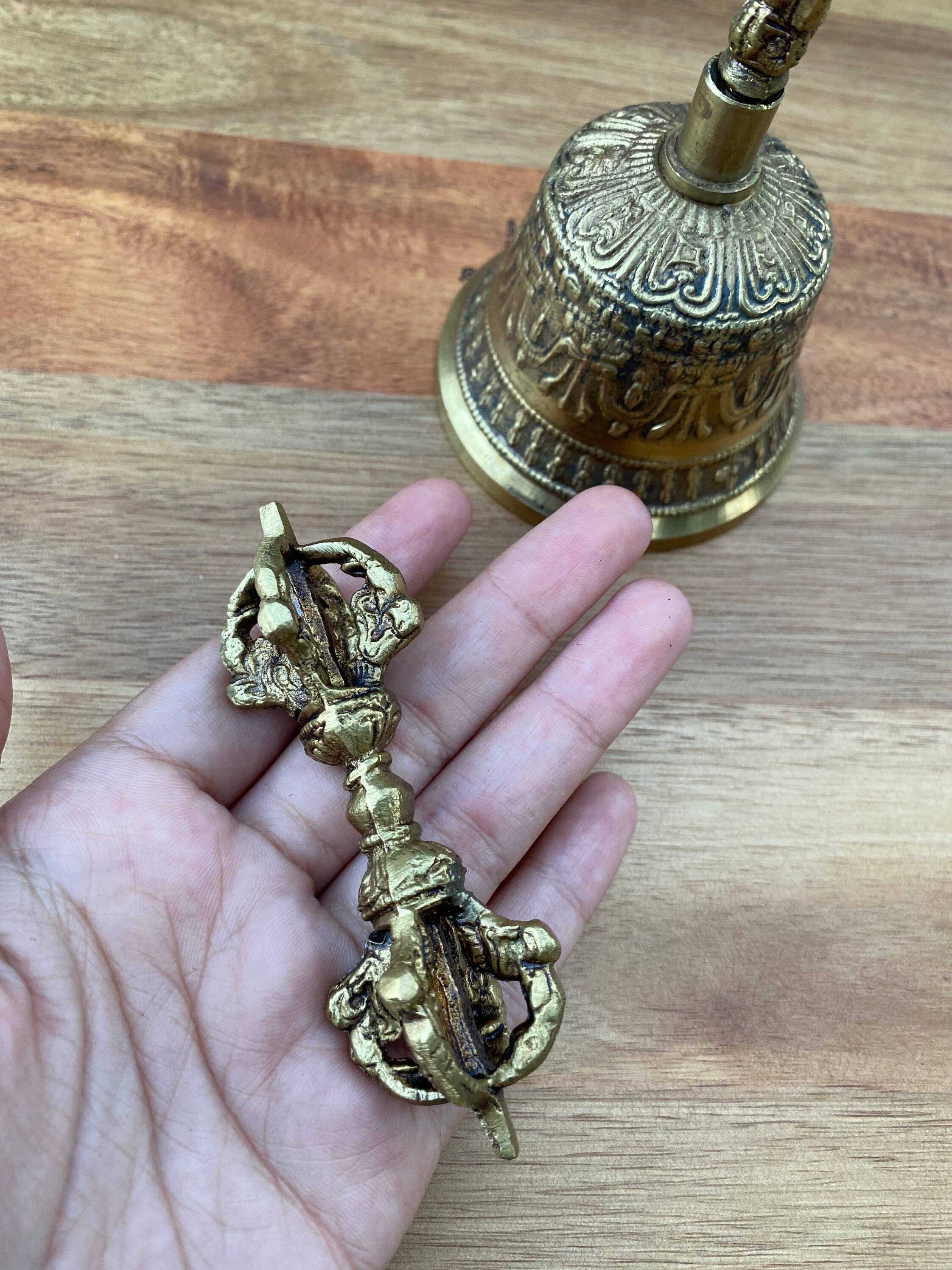 Like International - Wholesale Meditation Supplies - Tibetan Brass Prayer Bell for Meditation and Yoga5