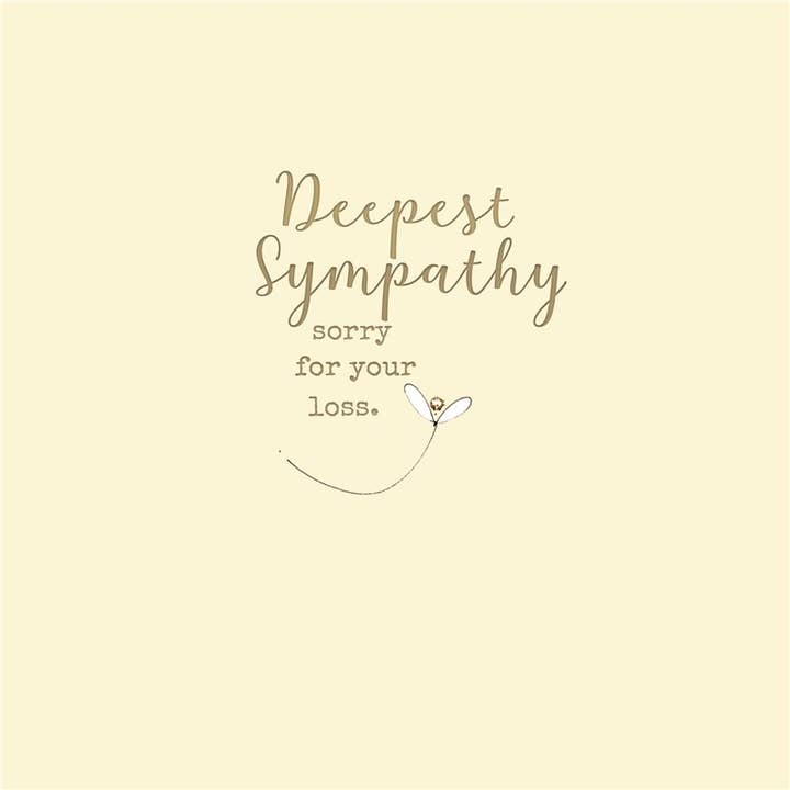 DEEPEST SYMPATHY for wholesale by Laura Sherratt Designs