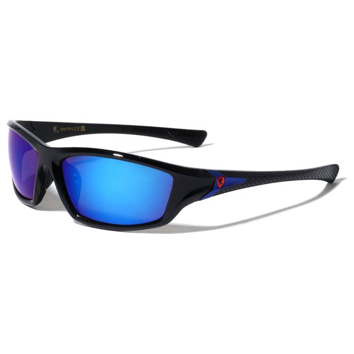 Sunrayzz Imports - Wholesale Sunglasses - Men's - Khan Textured Sports Wrap 8kn-p70123
