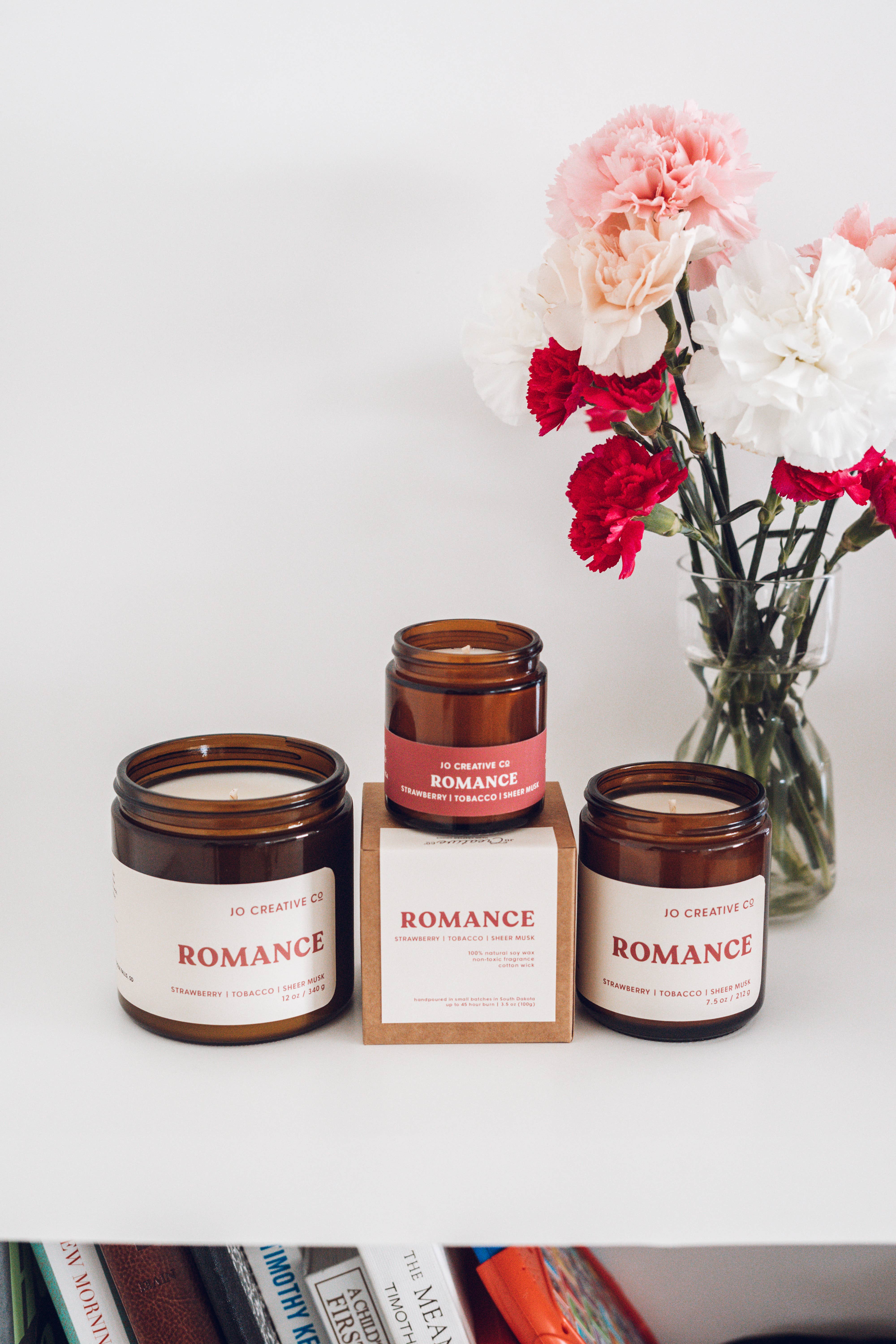 Jo Creative Co - Wholesale Tapered Candle/Candlestick - Romance Candle