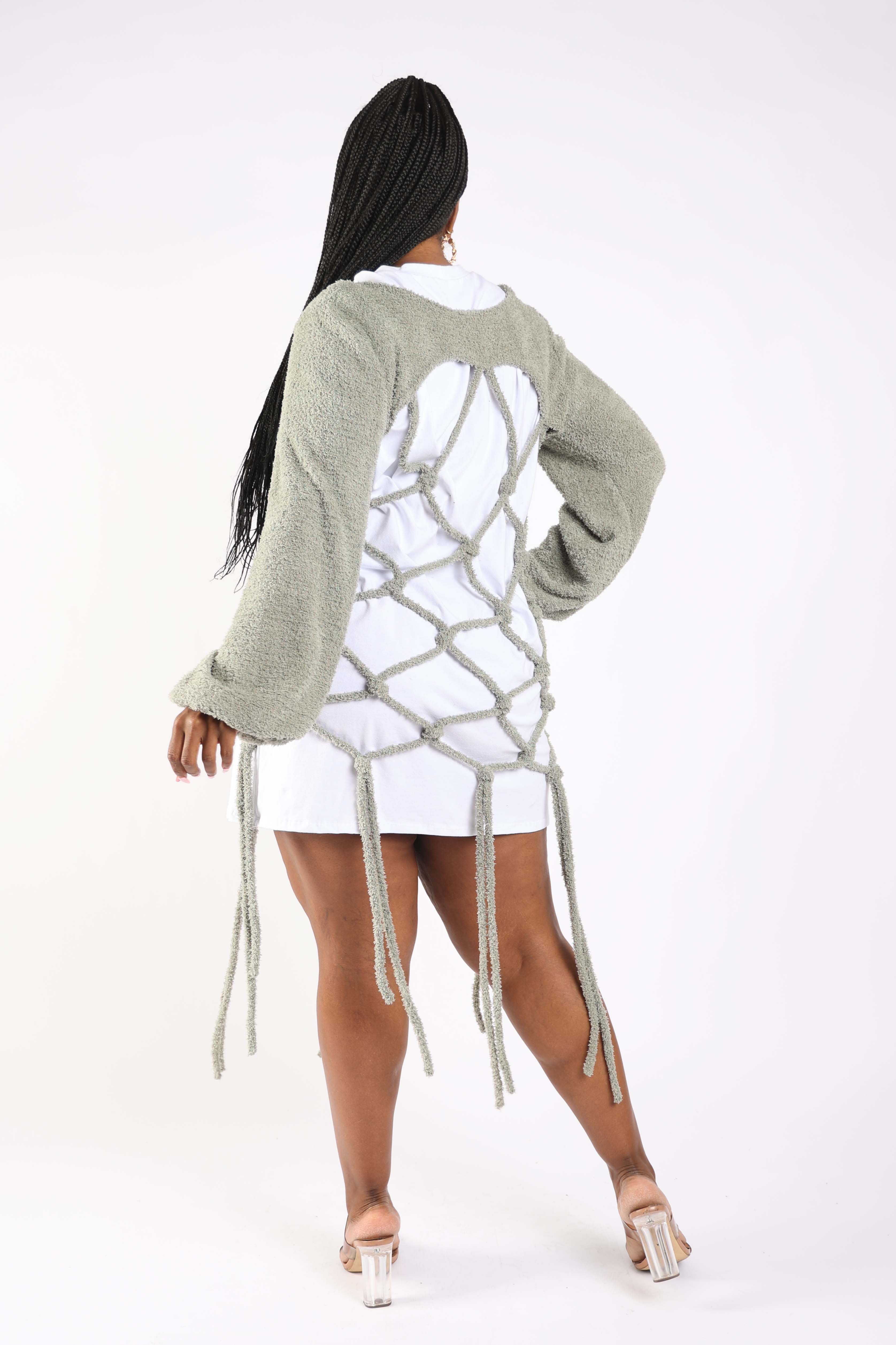 K Too - Vendita all'ingrosso Maglia larga - Donna - Tunica in maglia a rete per Plus6