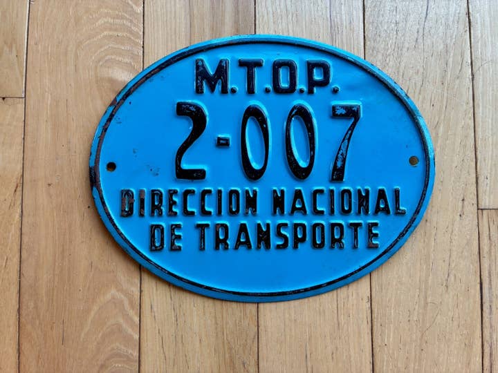 Uruguai Transporte Ministério dos Transportes Matrícula (Provavelmente anos 1980) por atacado de RusticPlates