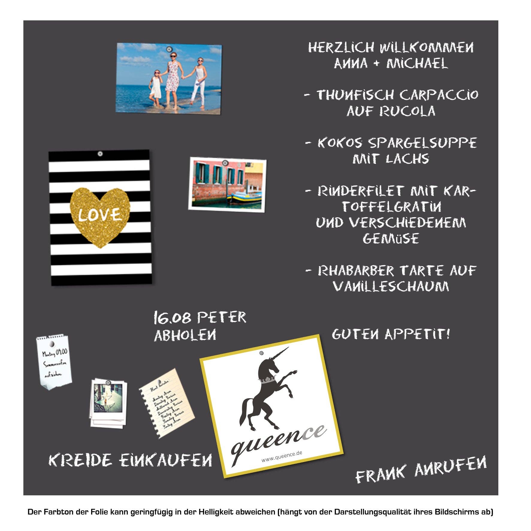 Queence - Wholesale Magnet Board - Magnetic blackboard film - grey8