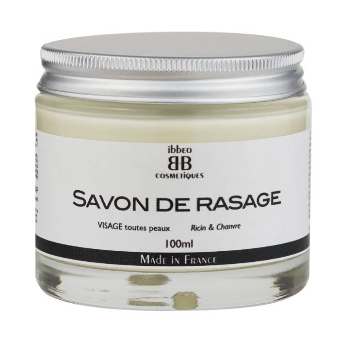 Savon de rasage Ricin et Chanvre pour la vente par Ibbeo Cosmétiques