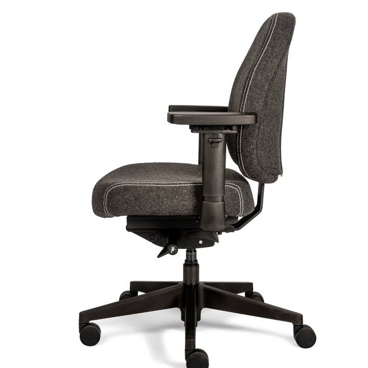 Mijn Werkkamer - Wholesale Chair - High-end Bureaustoel Hyper X Compact - Donkergrijs2