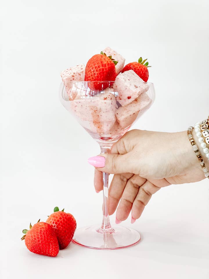 🍓 Strawberry Champagne Marshmallows – 6pc for wholesale by The Fancy Marshmallow Co.