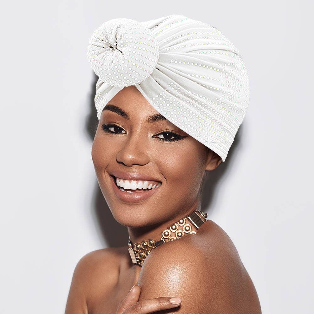 Sensibling Corp. - Wholesale Turban - Women's - Bling Studded Turban Hair Wrap
4