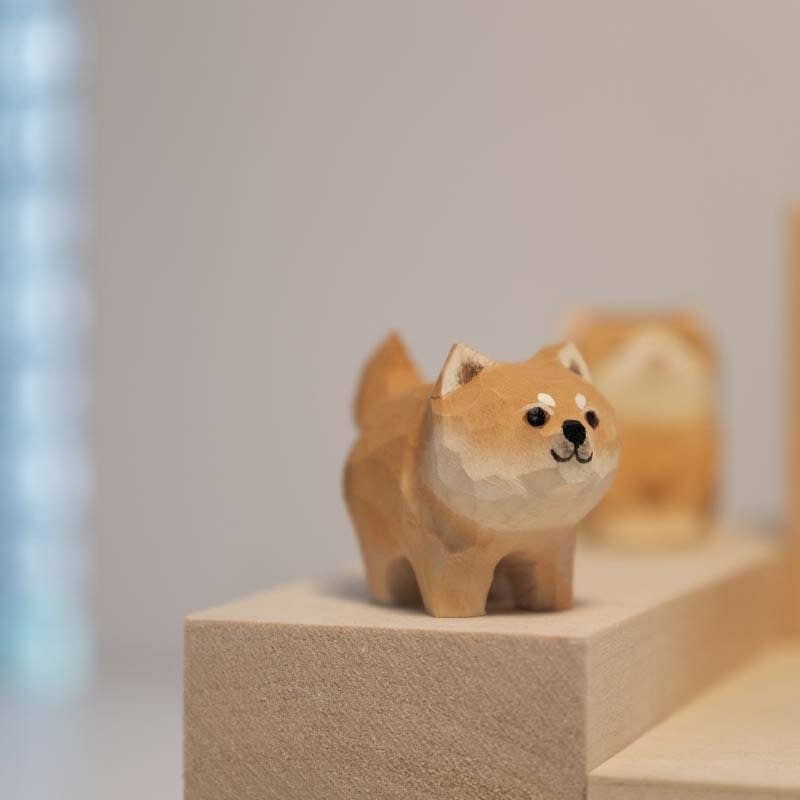 Gohobi （We cover U.S. import duties） - Wholesale Decorative Figurine - Gohobi Handcrafted Wooden Shiba Inu Dog Ornament4