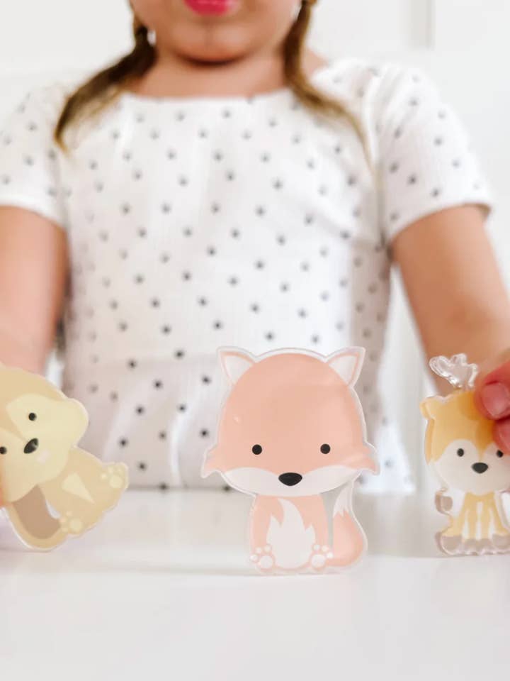 Woodland Animal Acrílico Playdoh Sensory Charms por atacado de GoodnightFox